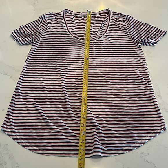 Lucky Brand Red/White/Blue Striped SS T-shirt-FREE w/ Bundle Purchase - Picture 4 of 7